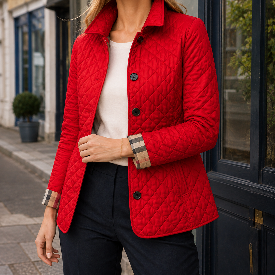 Women's Matilda-Claire Quilted Jacket in Black | Invictora.com