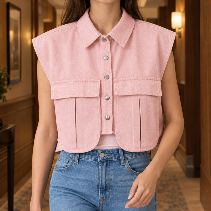 Women's Iolanthe Utility Top in White | Invictora.com