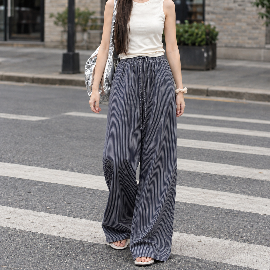 Women's Gabriella-Hope Wide Leg Pants in Pink | Invictora.com