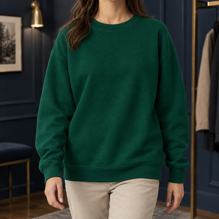 Women's Candela Crewneck Sweater in White | Invictora.com