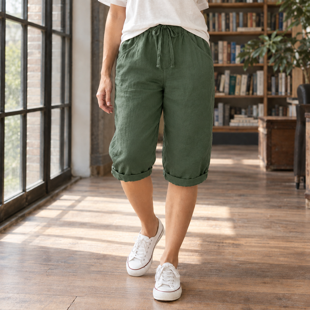 Women's Olympia-Louise Relaxed Capri Pants product image | Invictora.com