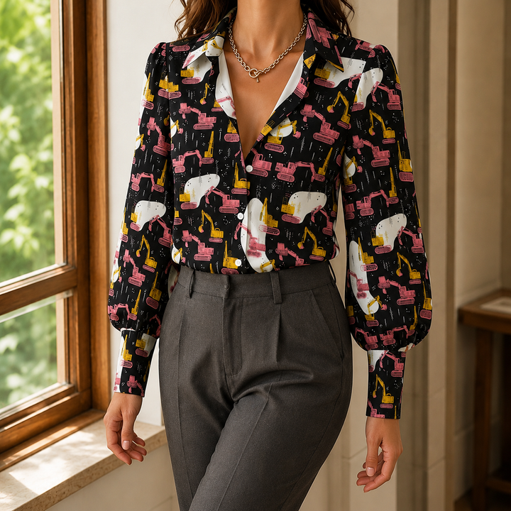 Women's Giulietta Printed Blouse in Floral | Invictora.com