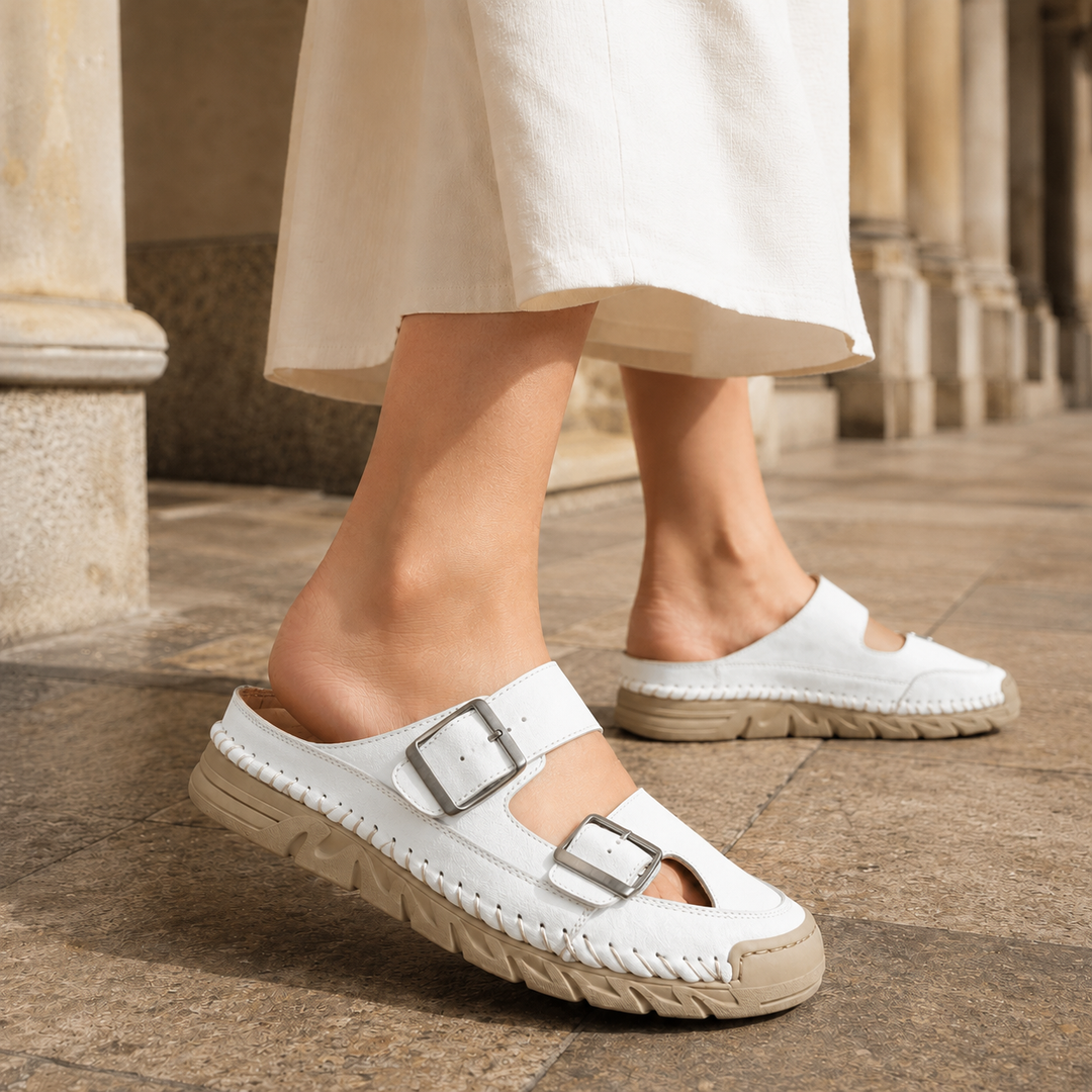 Women's Peretti Buckle Sandals product image | Invictora.com