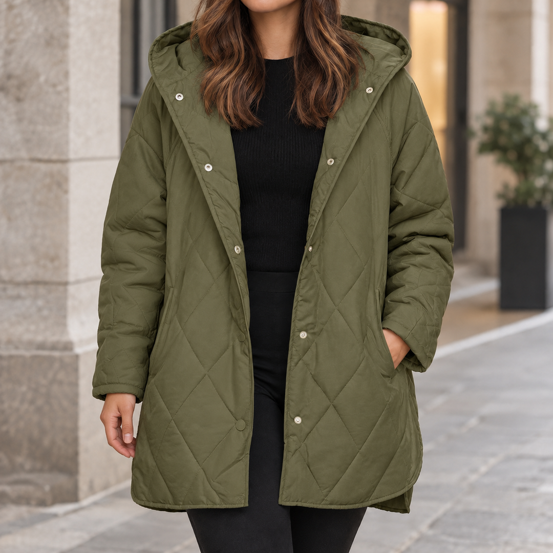 Women's Lillian-Jane Quilted Jacket in Black | Invictora.com
