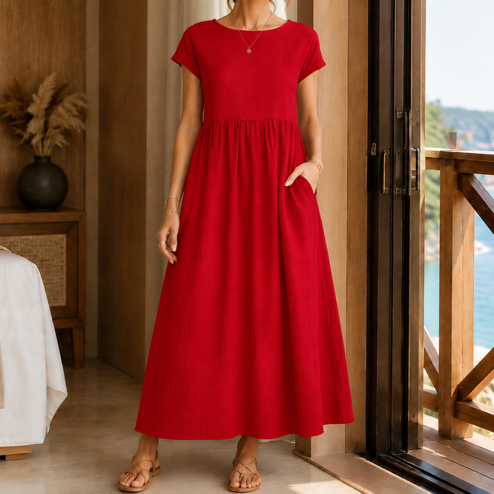 Women's Elena-Louise Gathered Midi Dress product image | Invictora.com