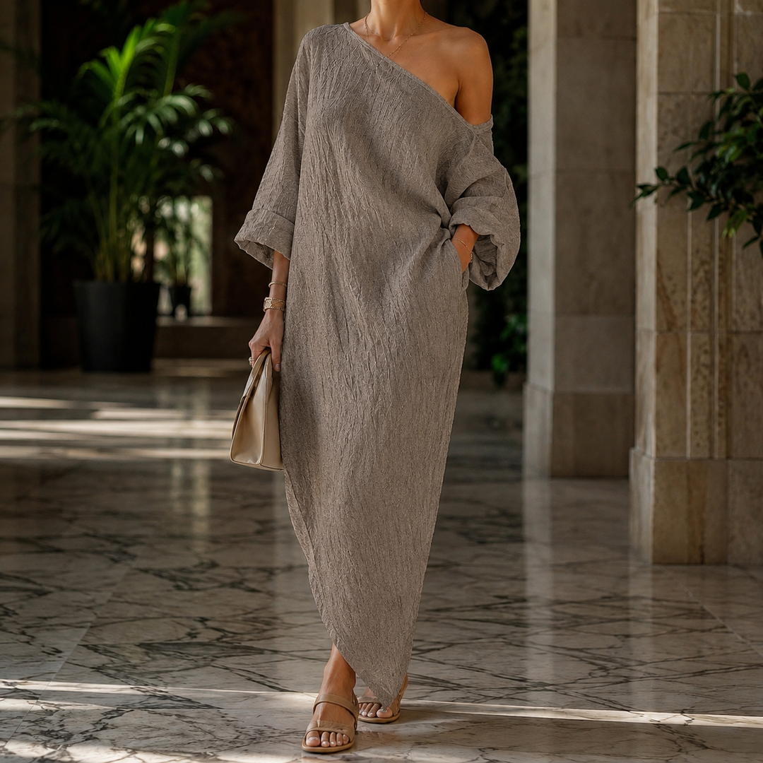 Women's Vivienne One-Shoulder Dress in White | Invictora.com