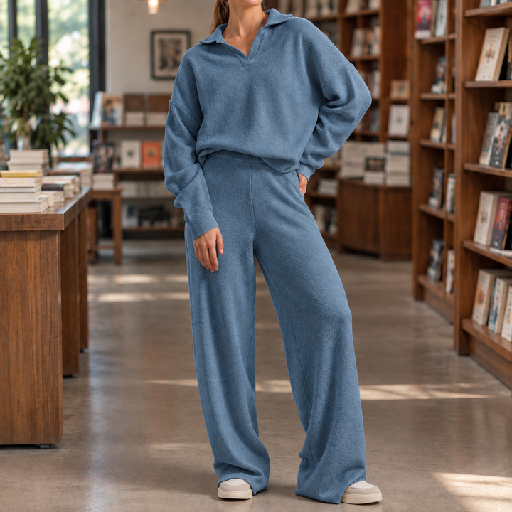 Women's Genevieve-Faye Relaxed Set in Off White | Invictora.com
