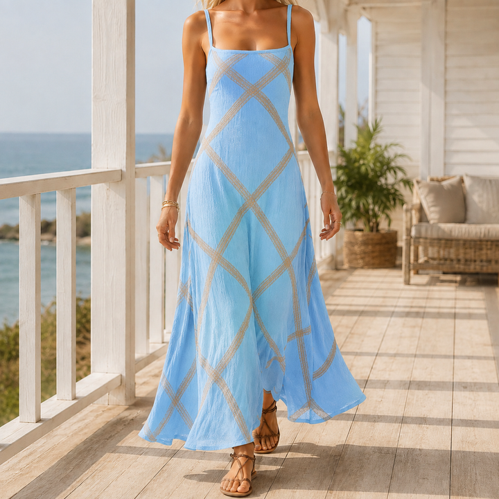Women's Carmen-Mae Geometric Maxi Dress product image | Invictora.com