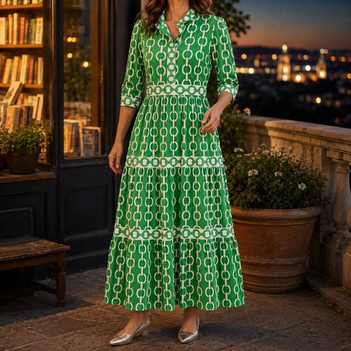 Women's Alba Tiered Maxi Dress product image | Invictora.com