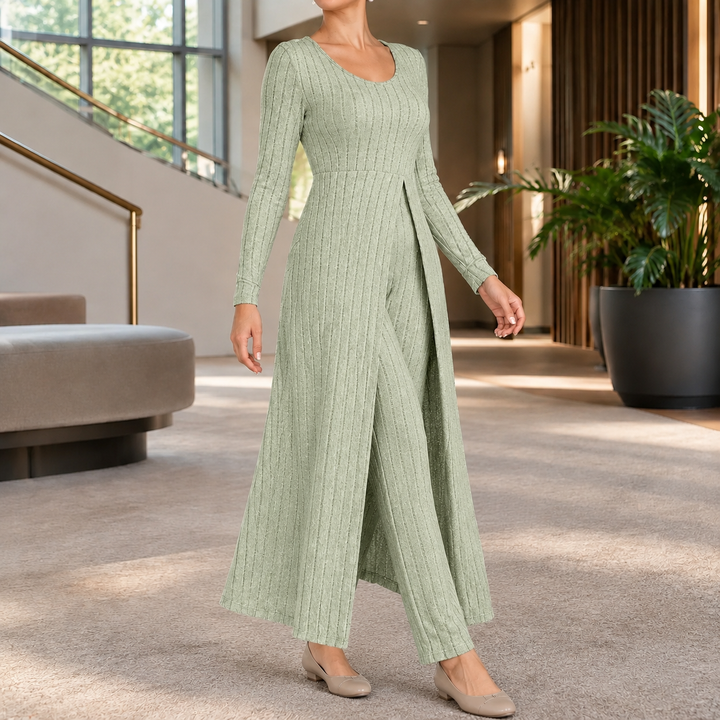 Women's Salome-Marie Ribbed Set in Gray | Invictora.com