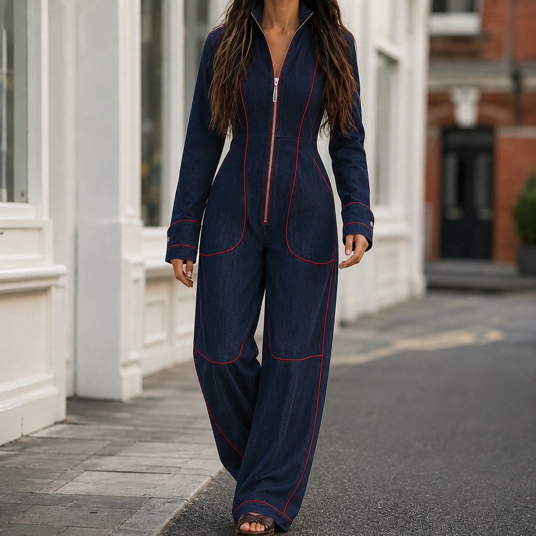 Women's Marina-Marie Wide Leg Jumpsuit in Pink | Invictora.com