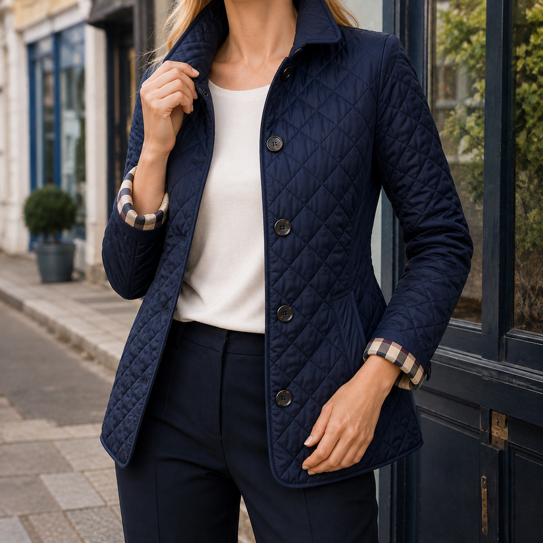 Women's Matilda-Claire Quilted Jacket in Black | Invictora.com