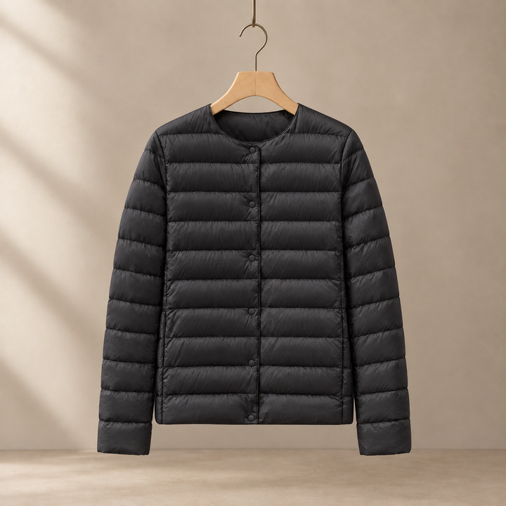 Women's Letitia Quilted Jacket in Off White | Invictora.com