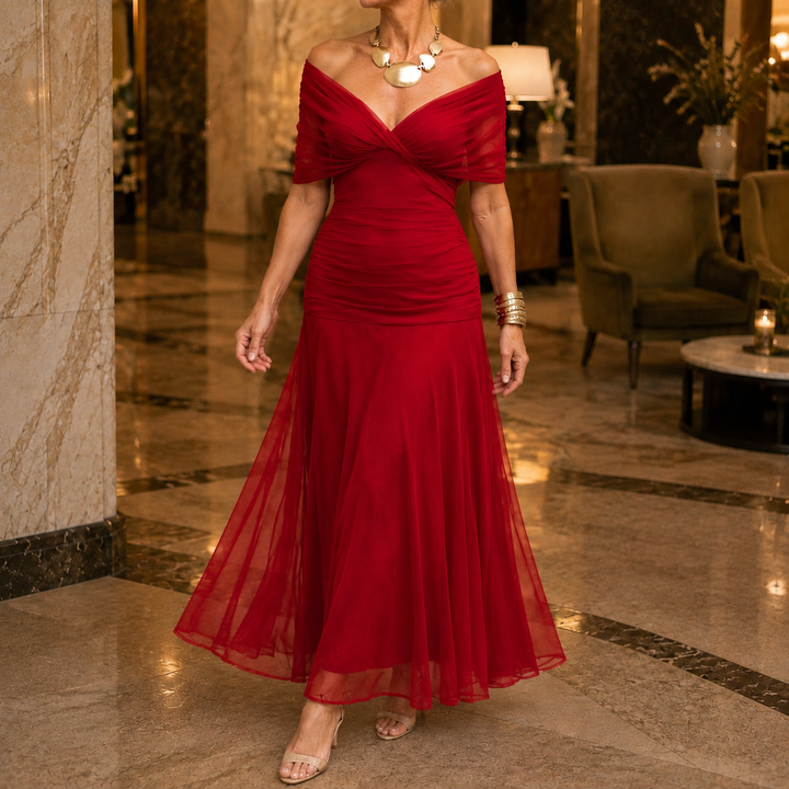 Women's Valeria-Rose Draped Maxi Dress product image | Invictora.com