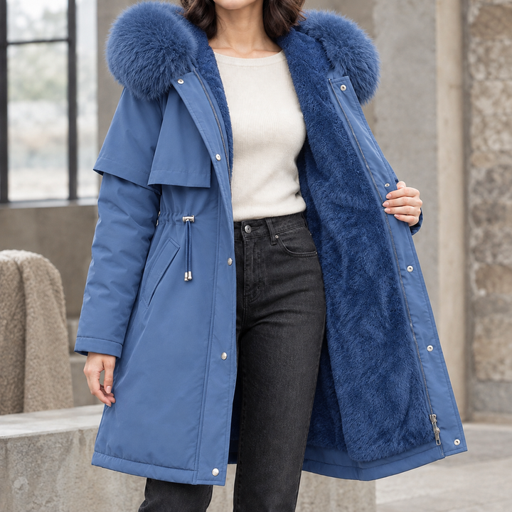 Women's Agnes-Hope Hooded Coat in Black | Invictora.com