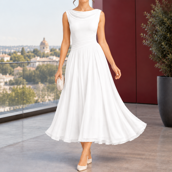 Women's Calla-Grace Draped Midi Dress product image | Invictora.com