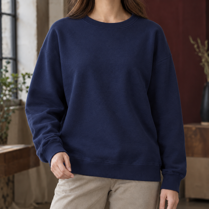 Women's Florence-Kate Relaxed Sweatshirt in White | Invictora.com