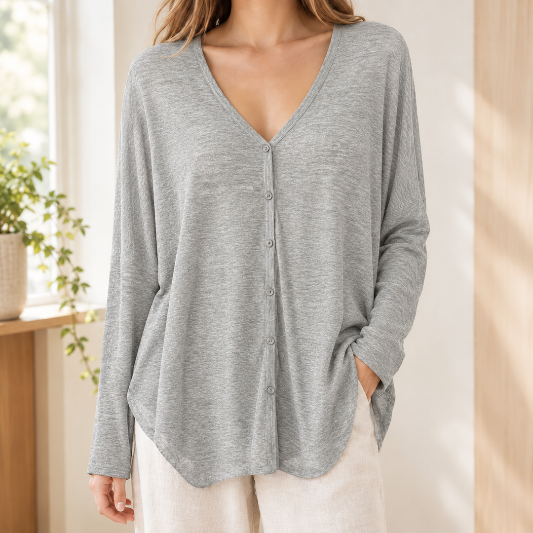 Women's Francesca-Faye Draped Cardigan in Black | Invictora.com