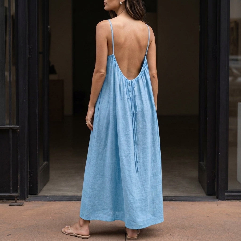Women's Romy Backless Maxi Dress product image | Invictora.com