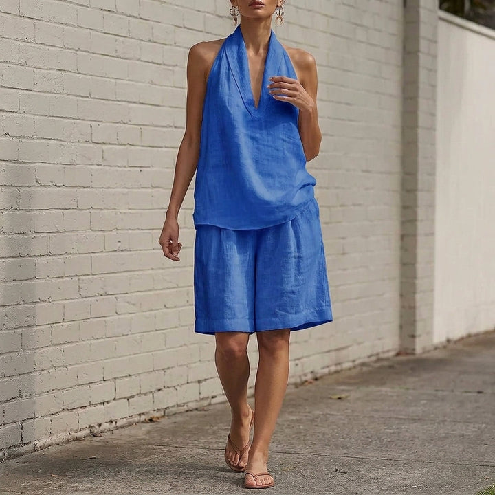 Women's Florence Halter Set in White | Invictora.com