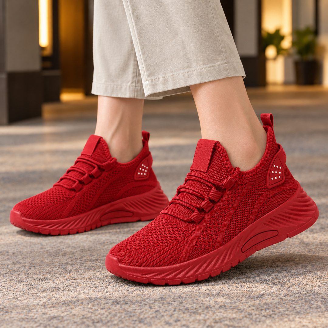 Women's Cervini Breathable Sneakers in Beige | Invictora.com