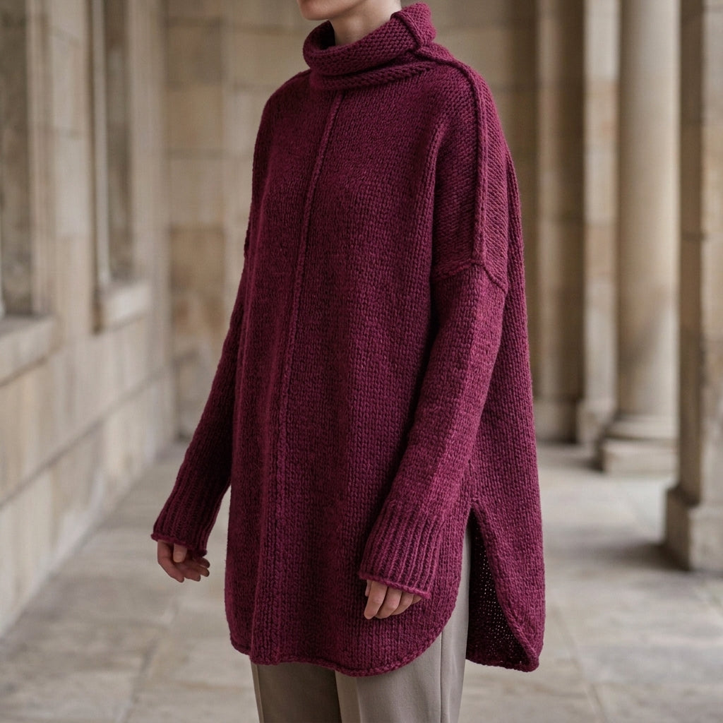 Women's Florence Stacked Collar Sweater | Invictora.com