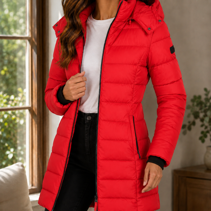 Women's Dahlia-Claire Quilted Jacket in Navy | Invictora.com