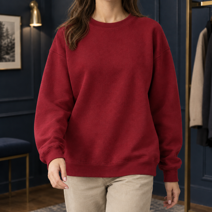 Women's Candela Crewneck Sweater in White | Invictora.com