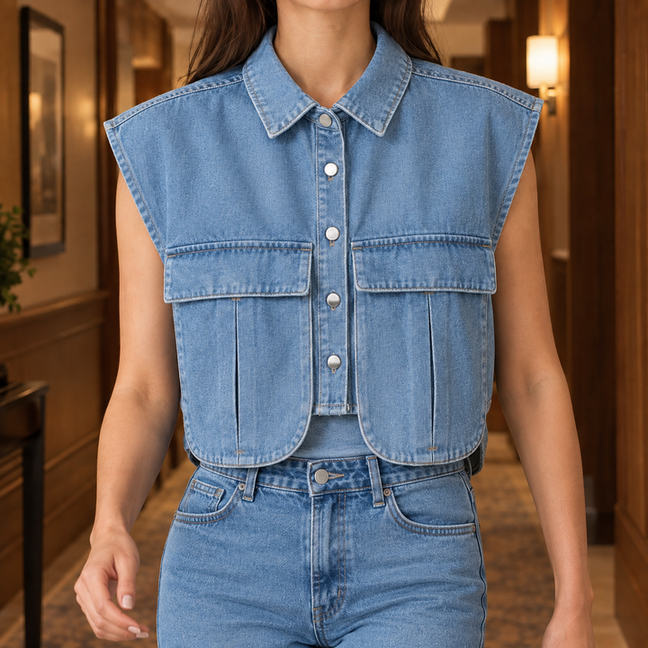Women's Iolanthe Utility Top in White | Invictora.com