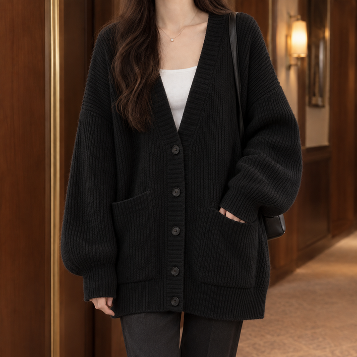Women's Ines-Faye Ribbed Cardigan in White | Invictora.com