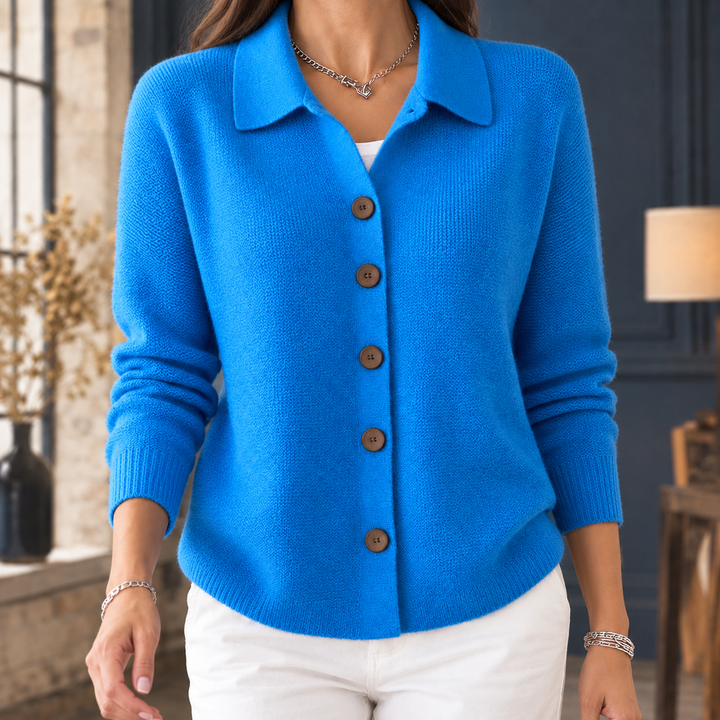 Women's Berenice-Marie Wool Cardigan in Black | Invictora.com