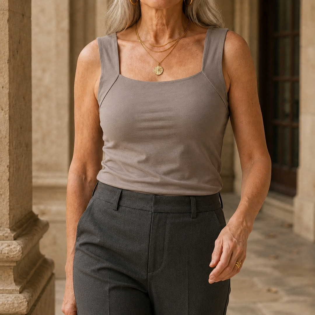 Women's Tallulah-Jade Built-In Tank in Black | Invictora.com