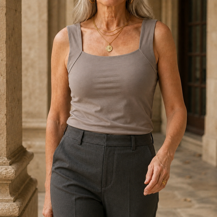 Women's Tallulah-Jade Built-In Tank in Black | Invictora.com
