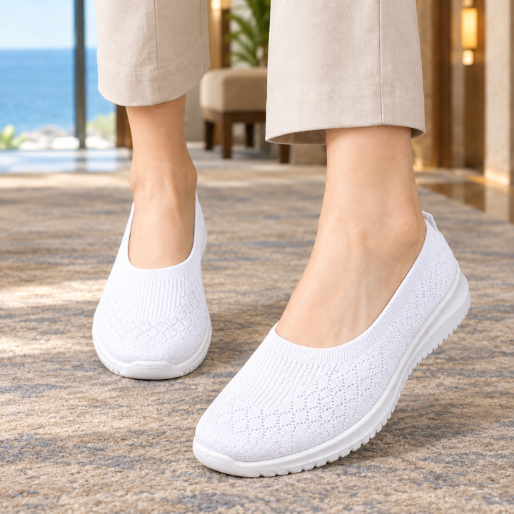 Women's Assisi Slip-On Sneakers in Red | Invictora.com