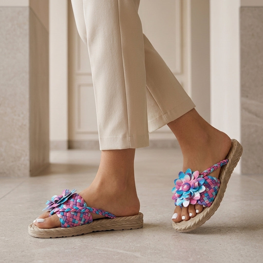 Women's Alfieri Floral Platform Sandals product image | Invictora.com
