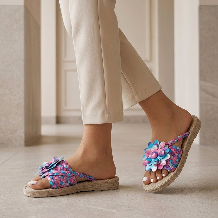 Women's Alfieri Floral Platform Sandals product image | Invictora.com