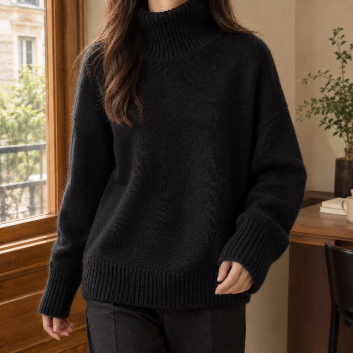 Women's Imogen-Elise Turtleneck Sweater in Gray | Invictora.com