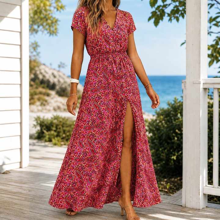 Women's Alba-June Wrap Maxi Dress product image | Invictora.com