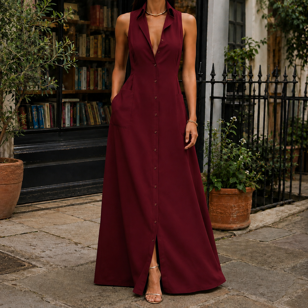 Women's Chiara Sleeveless Shirt Dress product image | Invictora.com
