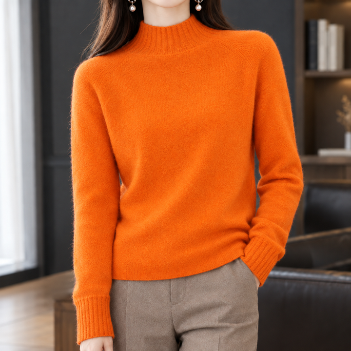 Women's Eden-Jade Cashmere Sweater in Red | Invictora.com