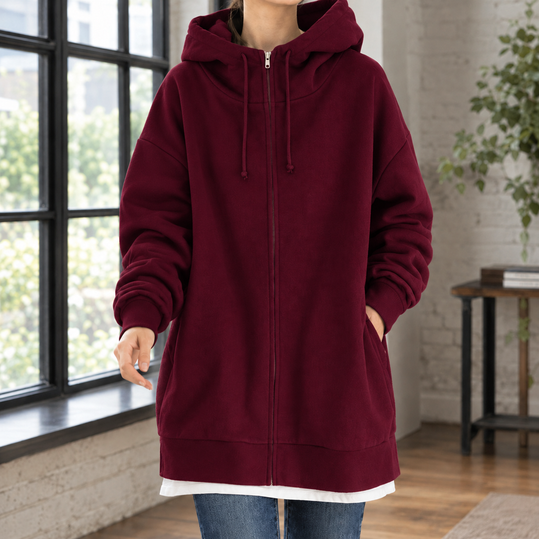 Women's Isabeau-Eve Oversized Hoodie in Khaki | Invictora.com
