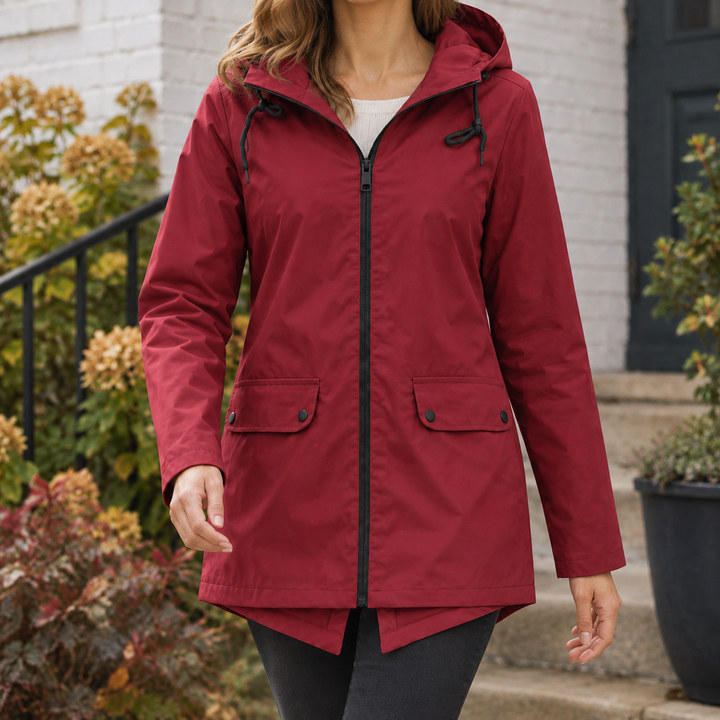 Women's Talia-Sage Hooded Jacket in Gray | Invictora.com
