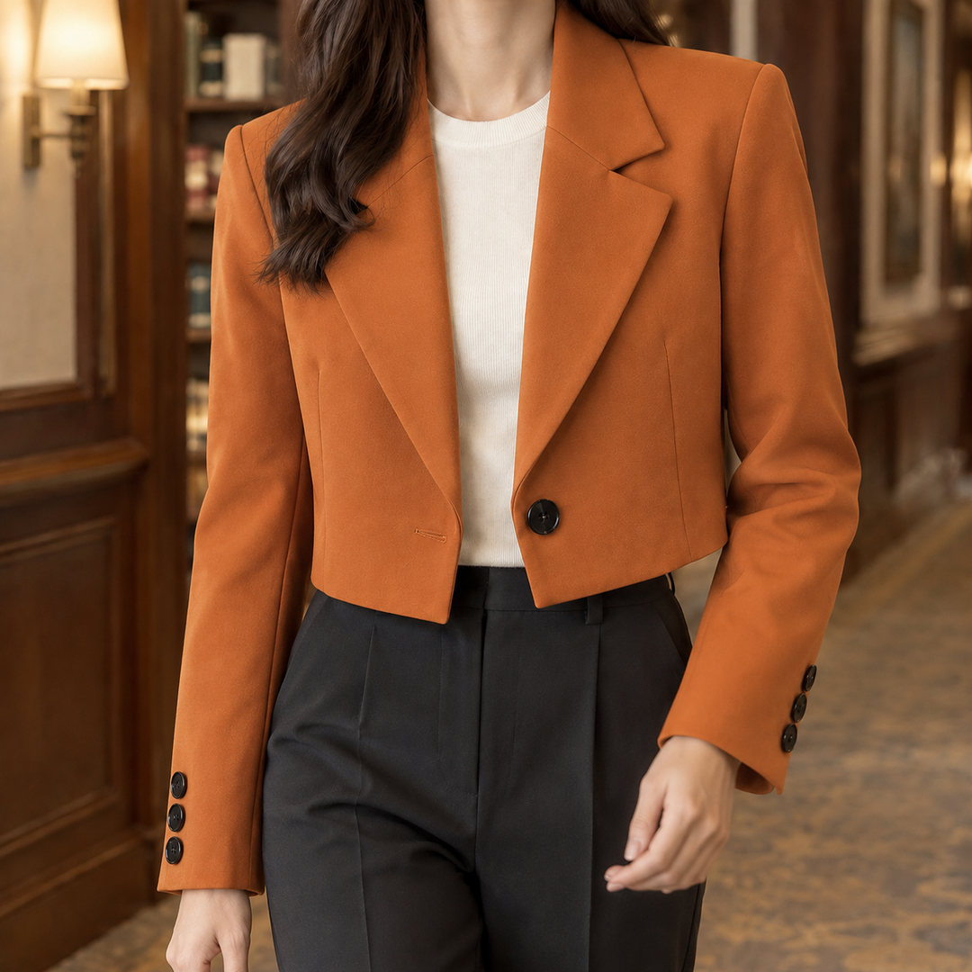Women's Arabelle Tailored Blazer in Black | Invictora.com