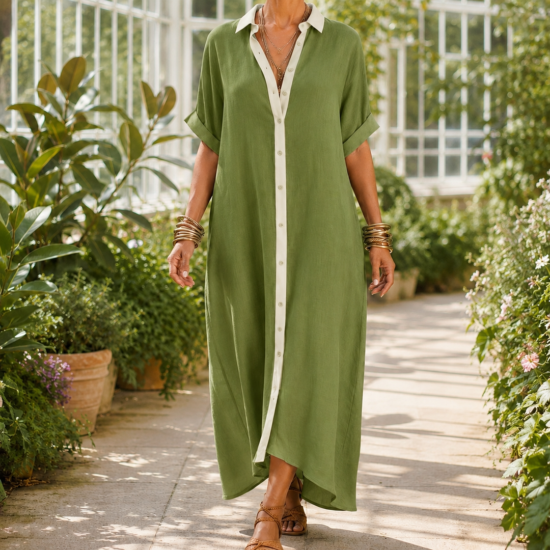 Women's Bianca-Louise Contrast Maxi Dress | Invictora.com