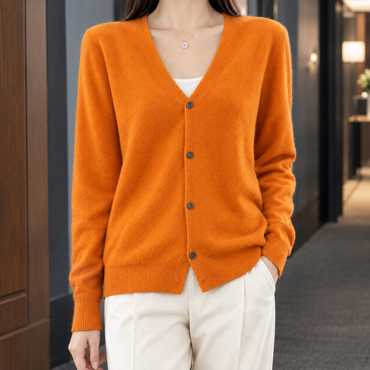 Women's Zelie-Faye V-Neck Cardigan | Invictora.com