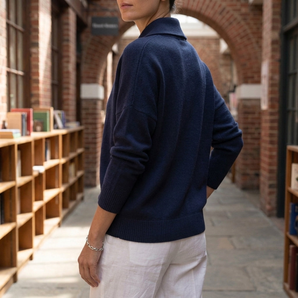 Women's Livia Shawl Collar Sweater | Invictora.com