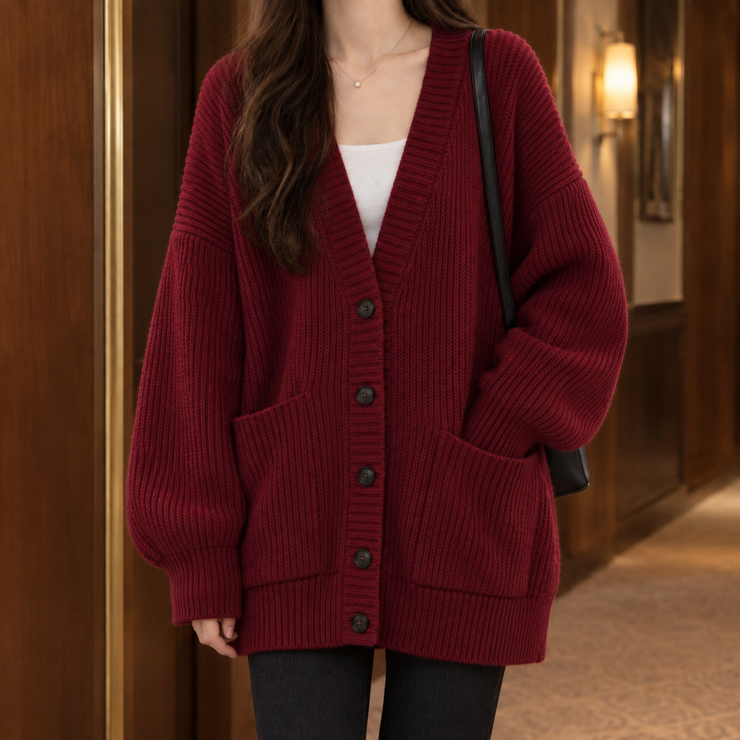 Women's Ines-Faye Ribbed Cardigan | Invictora.com