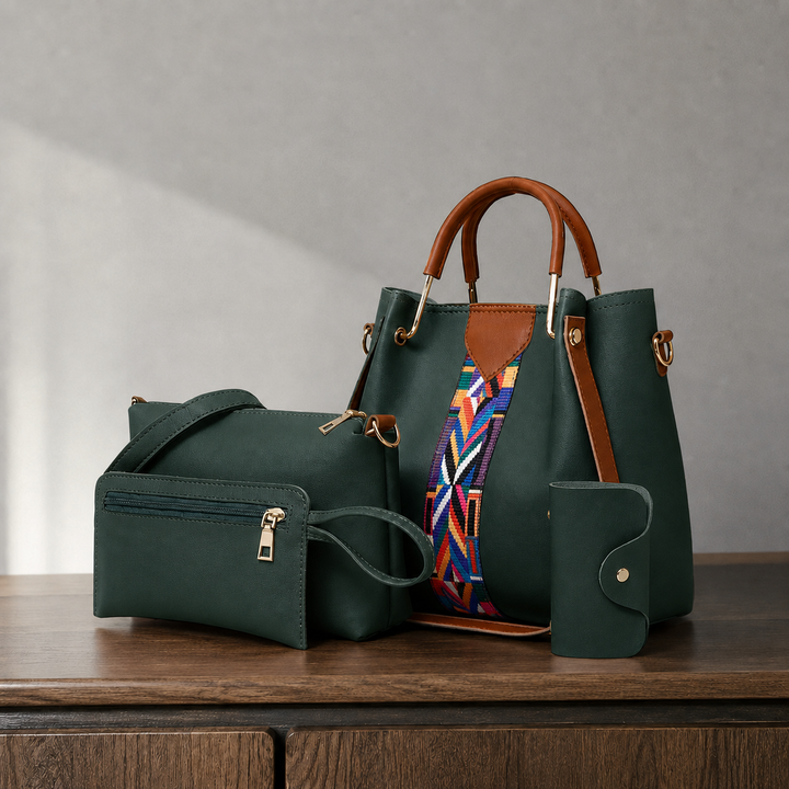 Women's Arcuri Geo Handbag Set | Invictora.com