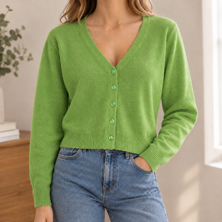 Women's Pomeline-June V Neck Cardigan | Invictora.com