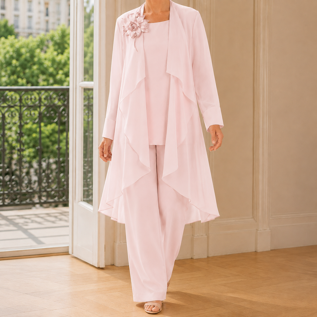 Women's Mina-June Chiffon Pantsuit | Invictora.com